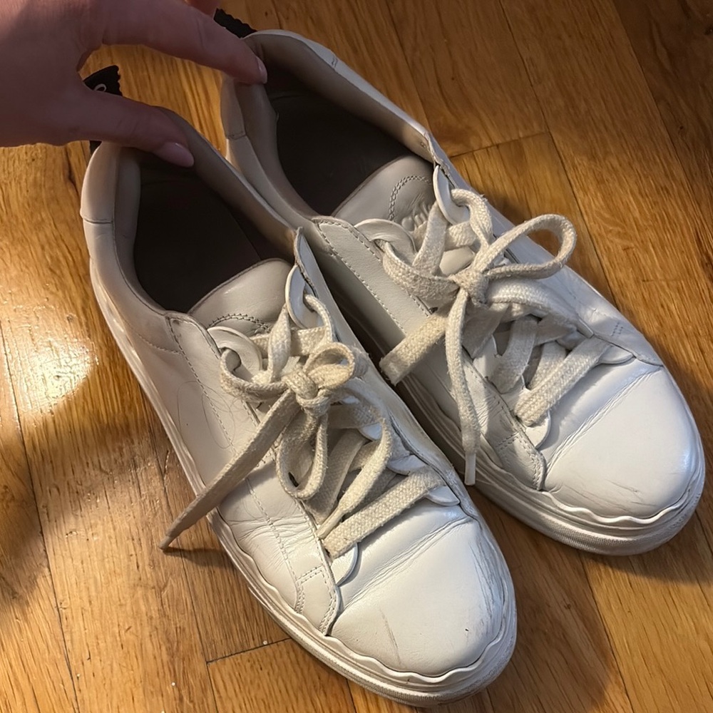 White Leather Sneakers